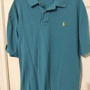 Ralph Lauren Men's Teal Polo Shirt